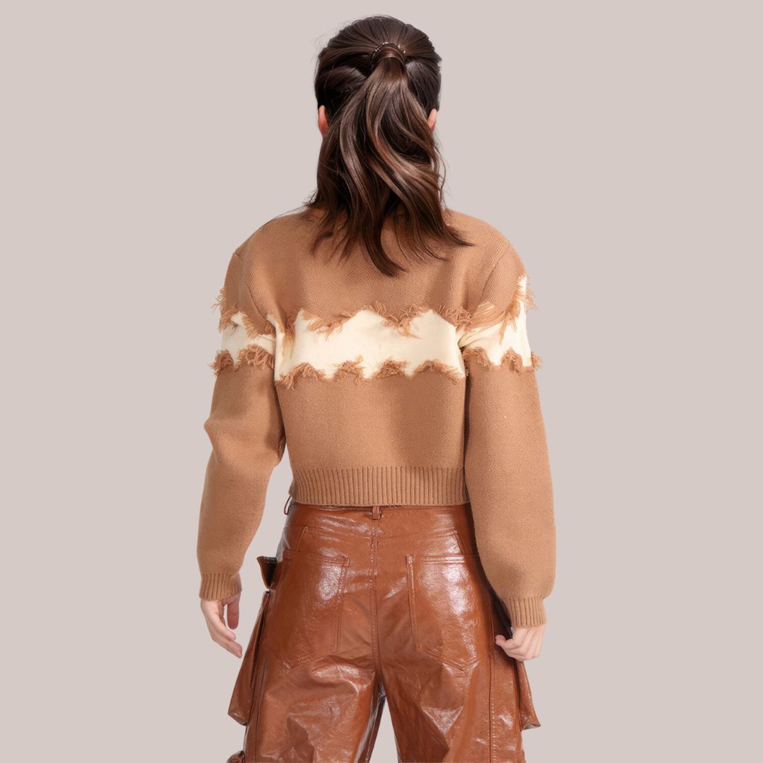 Kayleigh - cardigan med knappet hals