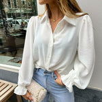 Naomi - Elegante Bluse mit gerafften Ärmeldetails