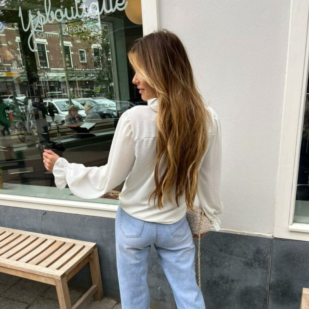 Naomi - Elegante Bluse mit gerafften Ärmeldetails