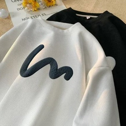 Sweatshirts med bølgemønster til mænd - Delaney