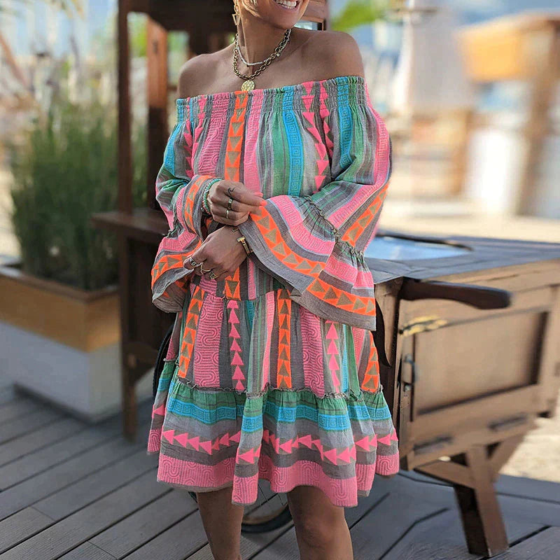 Aline-  Stilfuld sommerkjole