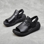 Samantha - sandaler med tyk sål og velcrolukning