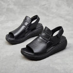 Samantha - sandaler med tyk sål og velcrolukning