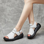 Samantha - sandaler med tyk sål og velcrolukning
