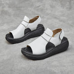 Samantha - sandaler med tyk sål og velcrolukning