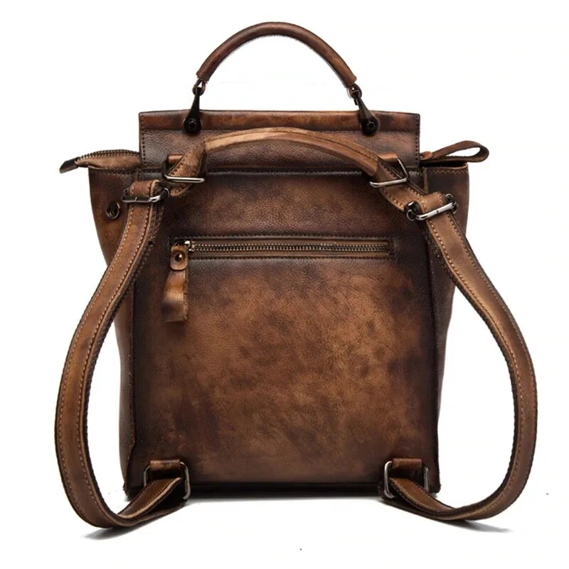 Loyola Leather Convertible Backpack & Shoulder Bag til kvinder - One Size