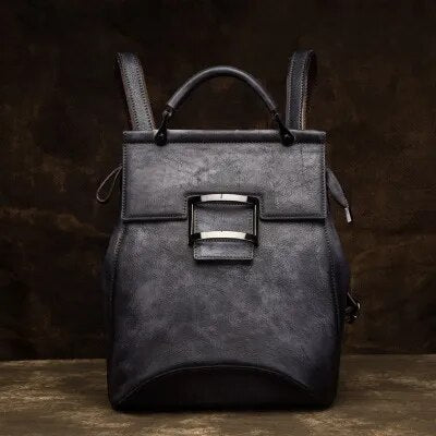 Loyola Leather Convertible Backpack & Shoulder Bag til kvinder - One Size