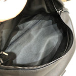 Læder brysttaske bæltetaske taske crossbody taske sadeltaske sort/brun