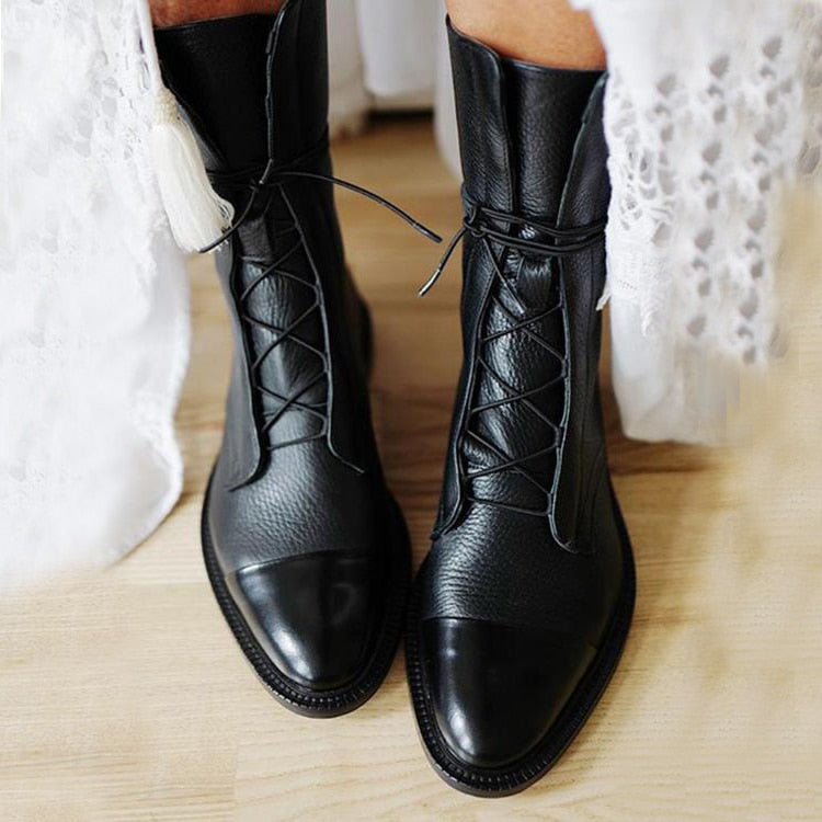 Devako | Støvle i vintage-look med hæl