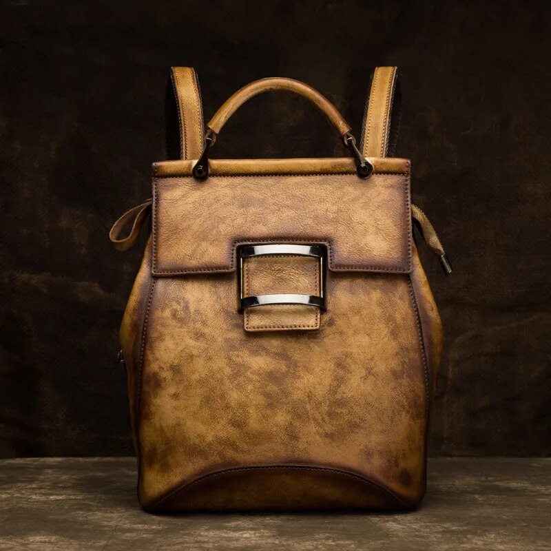 Loyola Leather Convertible Backpack & Shoulder Bag til kvinder - One Size