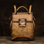 Loyola Leather Convertible Backpack & Shoulder Bag til kvinder - One Size