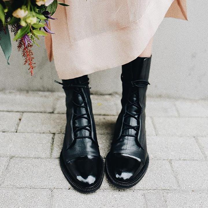 Devako | Støvle i vintage-look med hæl