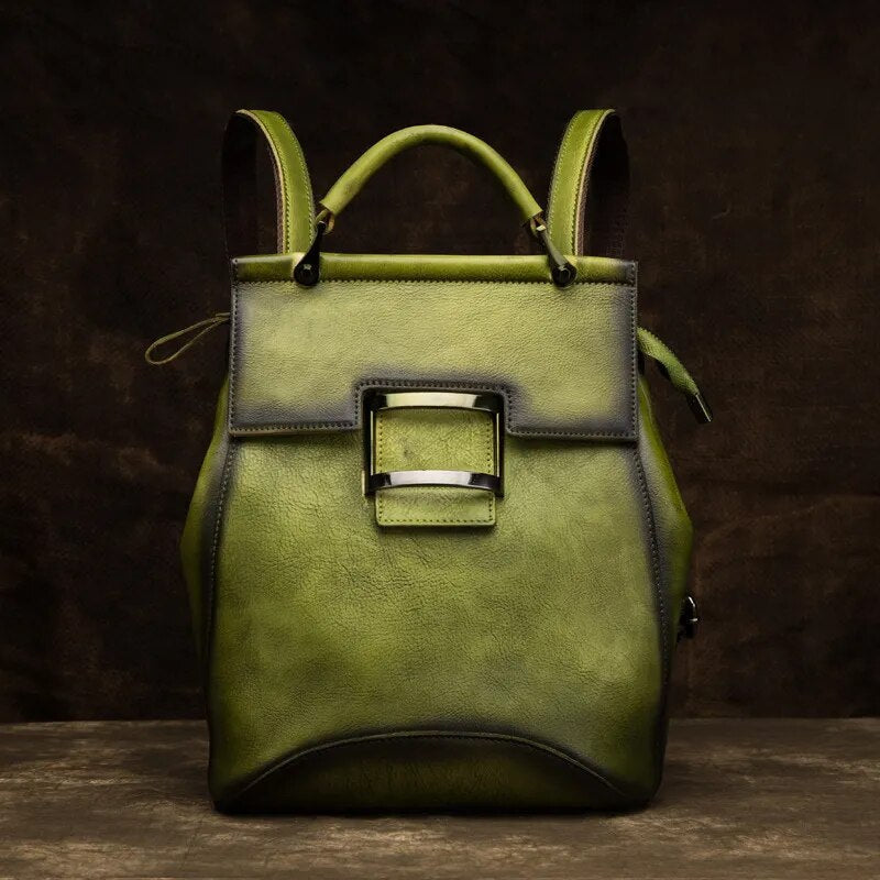 Loyola Leather Convertible Backpack & Shoulder Bag til kvinder - One Size