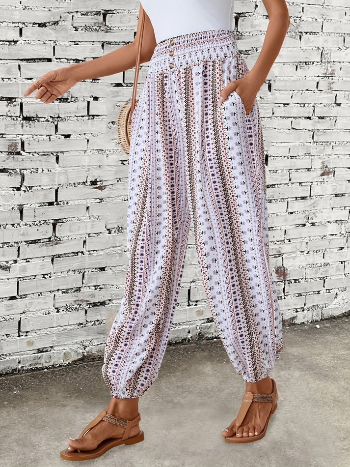 Ivy | Komfortable Trendy Boho Print Bukser