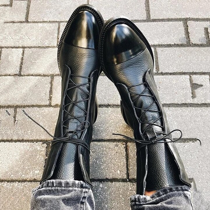 Devako | Støvle i vintage-look med hæl