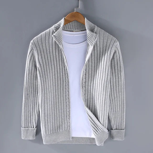Strikket cardigan til mænd