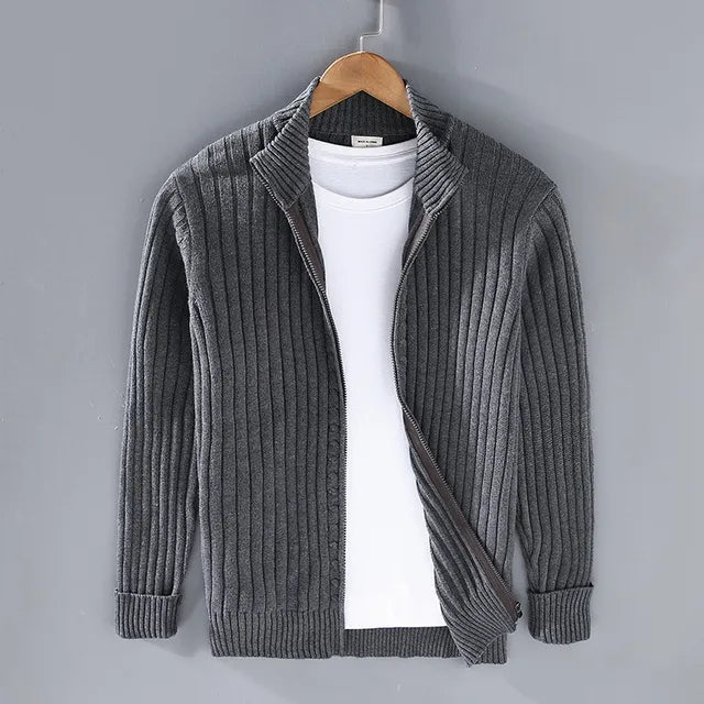 Strikket cardigan til mænd