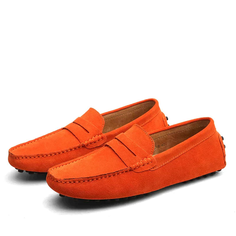 Alex - Italiensk stil ruskind loafers