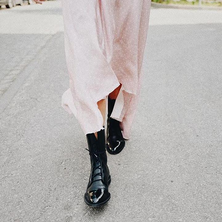 Devako | Støvle i vintage-look med hæl