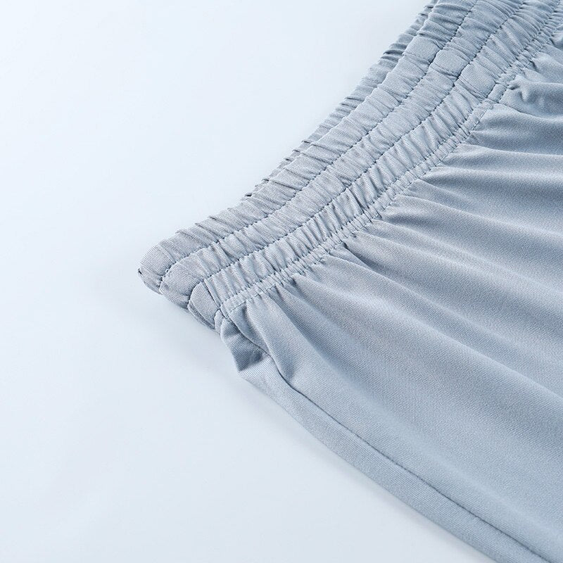 Nadia Seamless langærmet Crop Top og Palazzo Pants Set