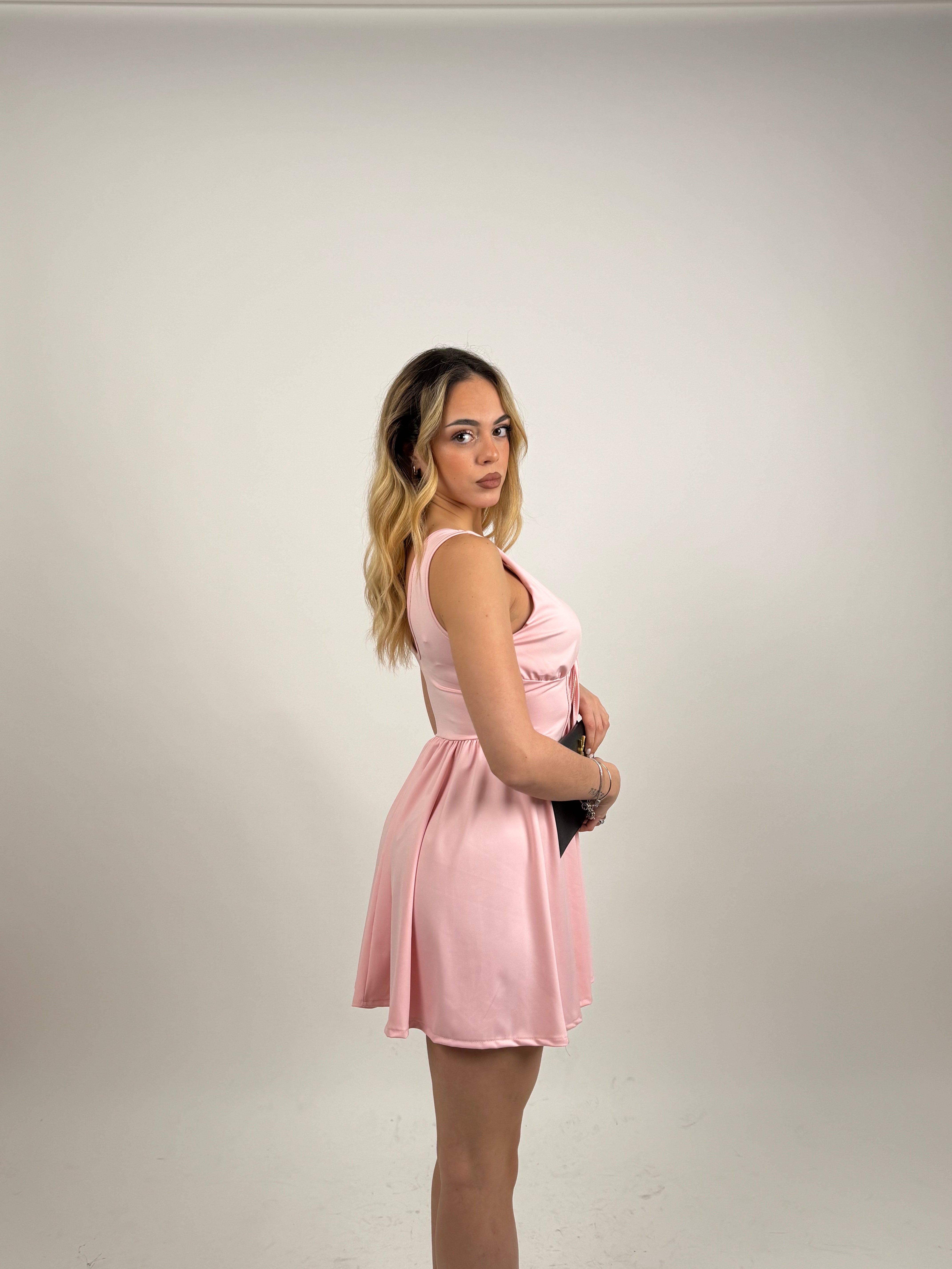 Løs Mini Kjole med Snøre | Let & Feminin | Perfekt til Sommer