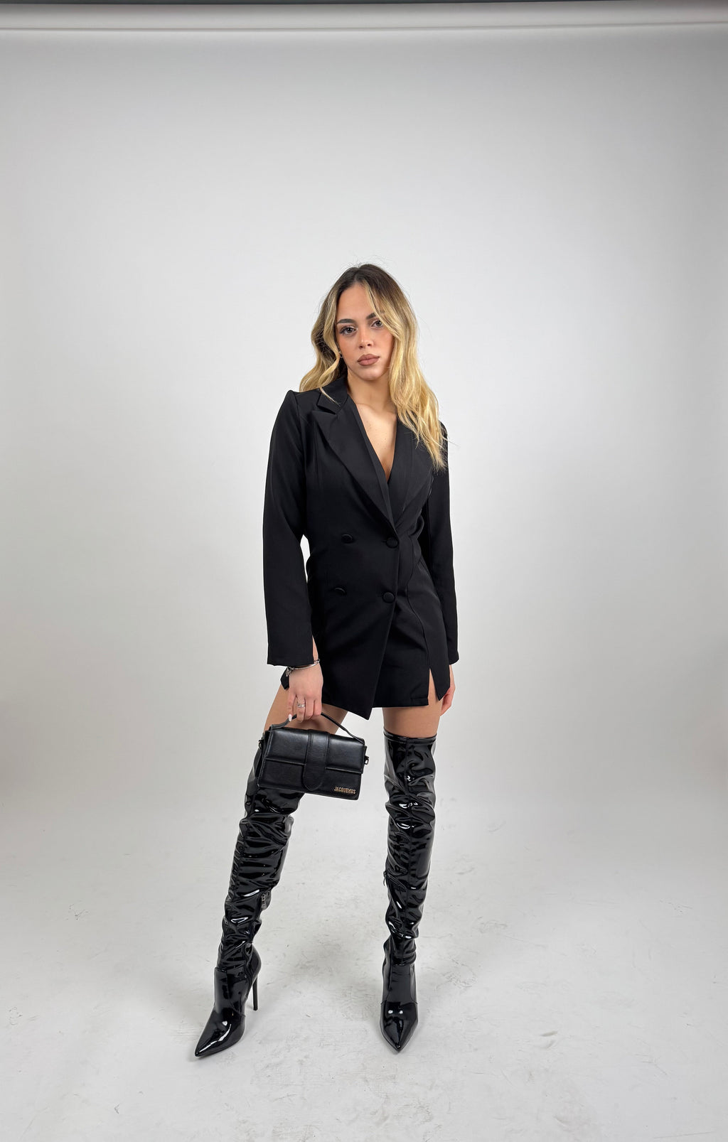 Blazer Kjole med Dobbeltknaplukning | Stilfuld & Elegant
