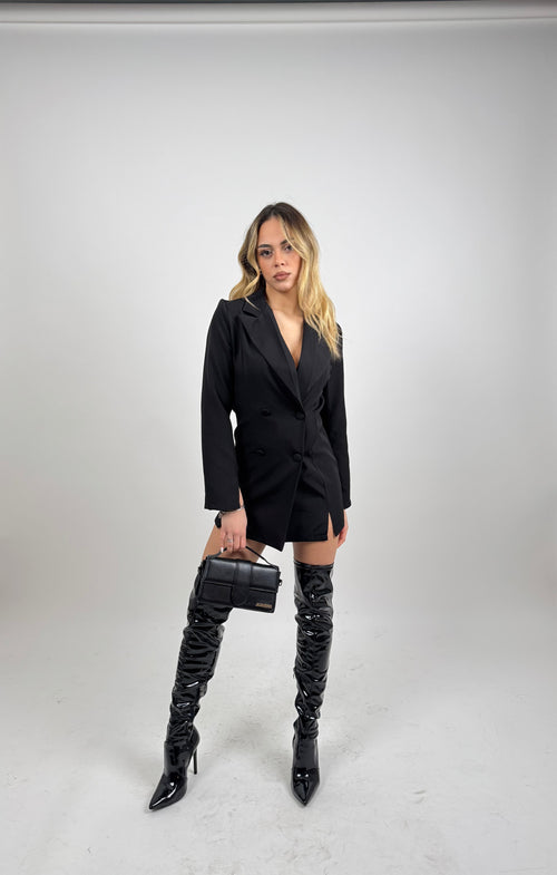 Blazer Kjole med Dobbeltknaplukning | Stilfuld & Elegant