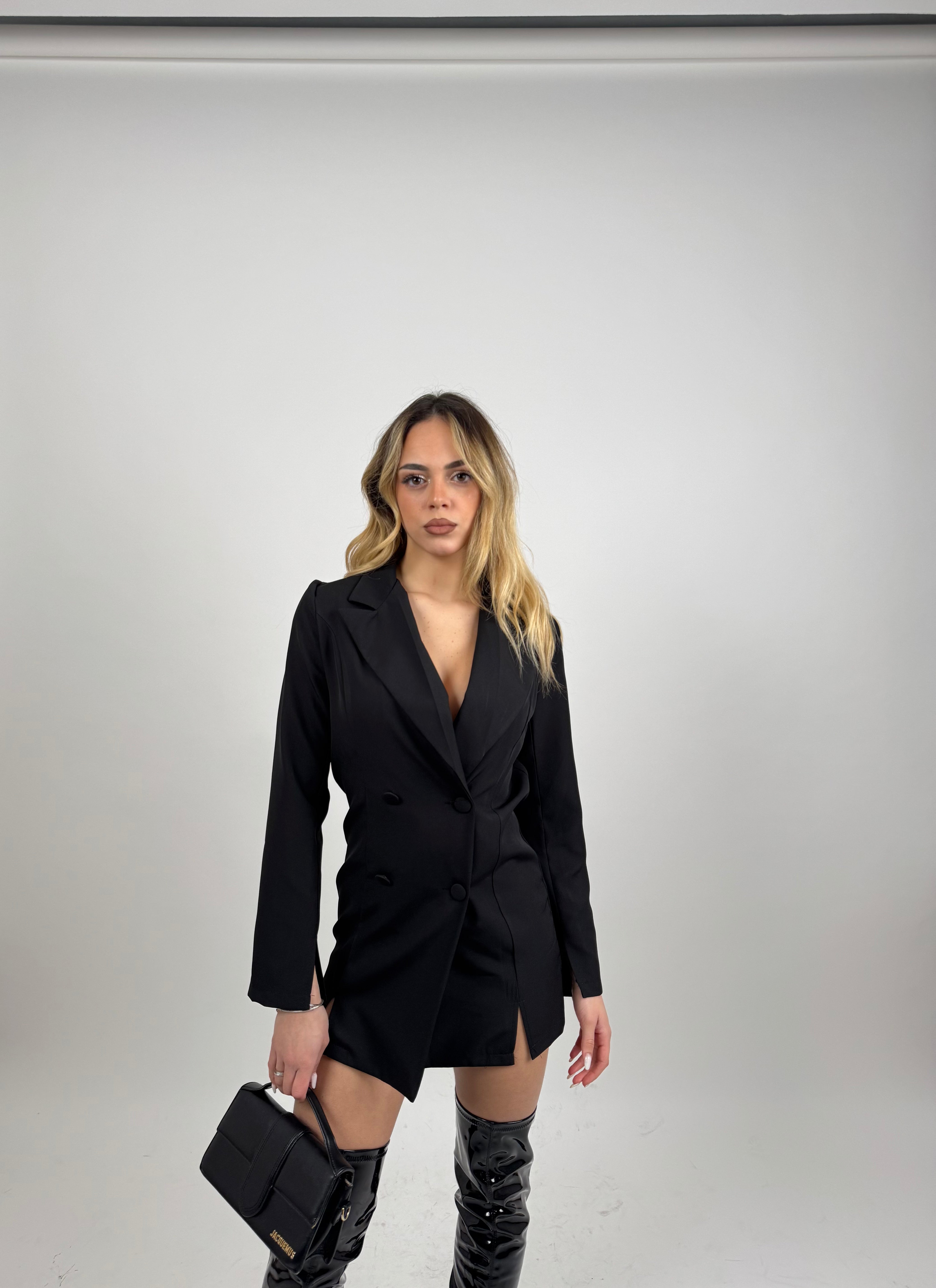 Blazer Kjole med Dobbeltknaplukning | Stilfuld & Elegant