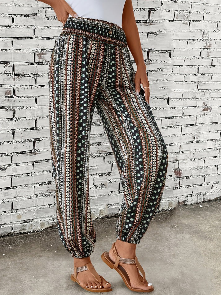 Ivy | Komfortable Trendy Boho Print Bukser