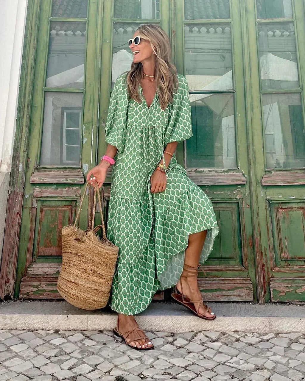 Eva™ |  Trendy og Komfortabel Lang Kjole
