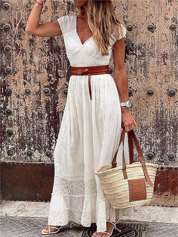 Luisa - Kantet kjole - Vintage-elegance