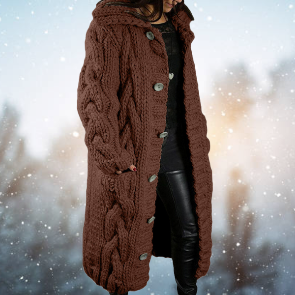 Sofia | Lang Strik Cardigan