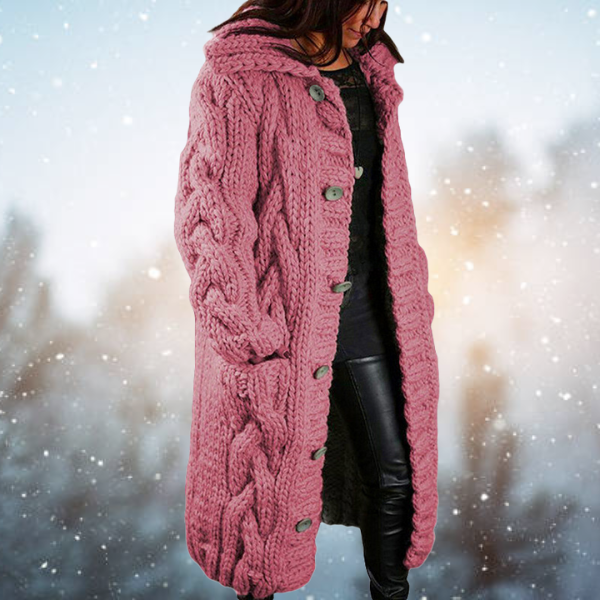 Sofia | Lang Strik Cardigan
