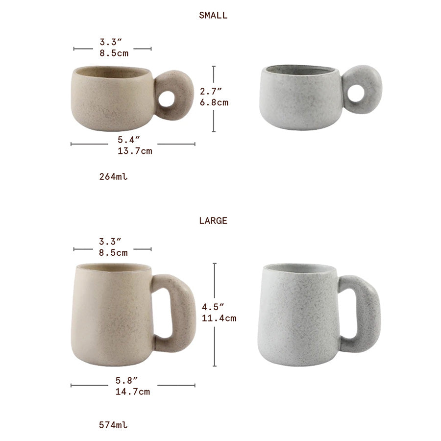 Louv Handmade Stone Mugs | Unikke keramiske krus