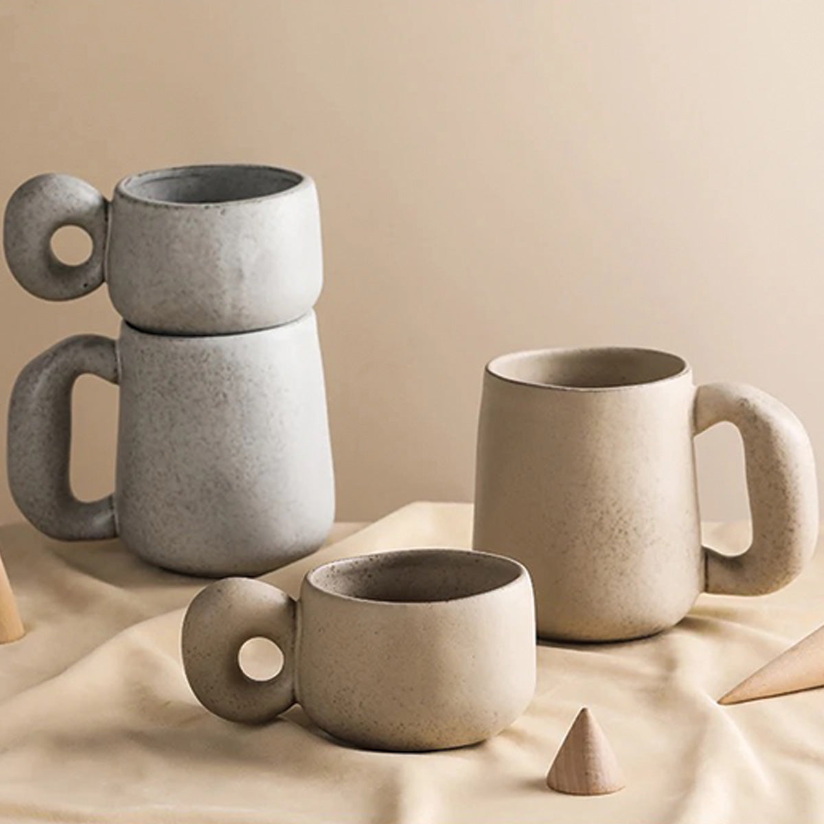 Louv Handmade Stone Mugs | Unikke keramiske krus