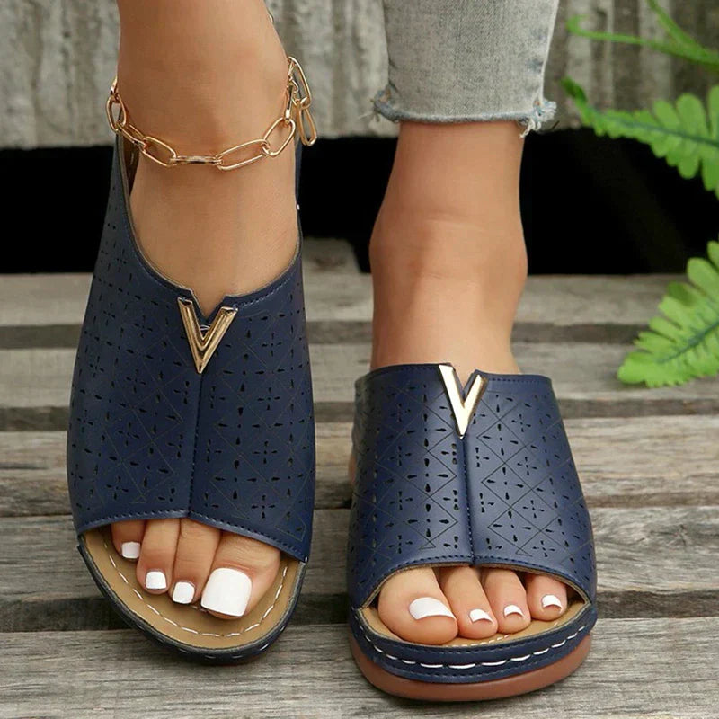 VICTORIA - Ortopædiske sandaler med flade remme