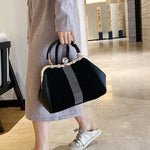 Ophelia - Vintage-Samt-Handtasche mit Magnetverschluss