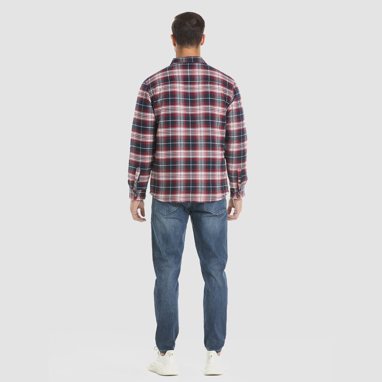 Devako Flannel-skjortejakke til mænd