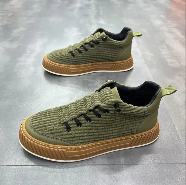 Vertex - Strukturerede afslappede sneakers med lav top