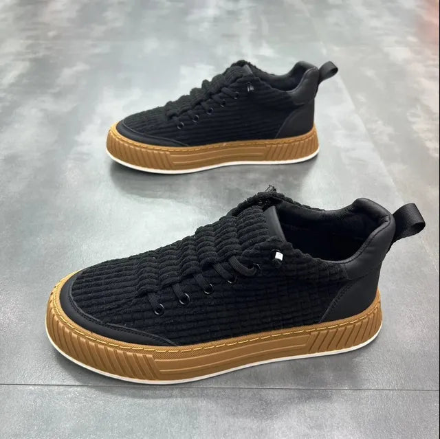 Vertex - Strukturerede afslappede sneakers med lav top