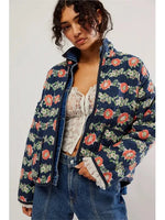 Diana - Vintagefrakke med jakke med blomsterprint