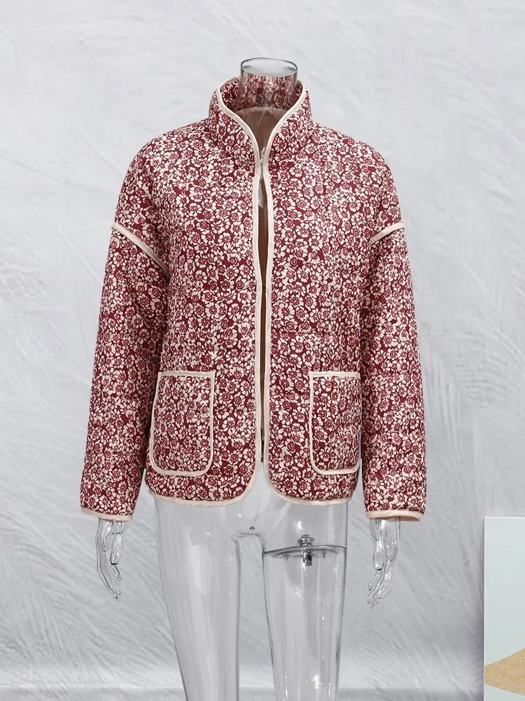 Diana - Vintagefrakke med jakke med blomsterprint
