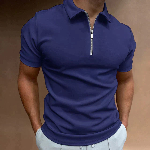 Devako Polo | Poloshirt med lynlås til mænd