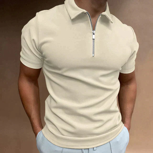 Devako Polo | Poloshirt med lynlås til mænd