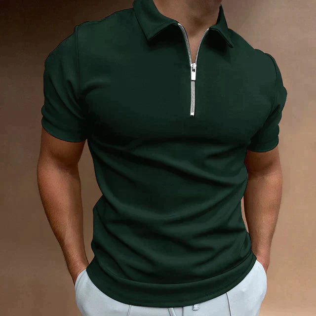 Devako Polo | Poloshirt med lynlås til mænd