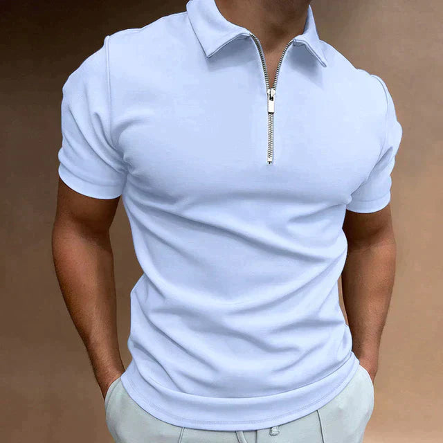 Devako Polo | Poloshirt med lynlås til mænd