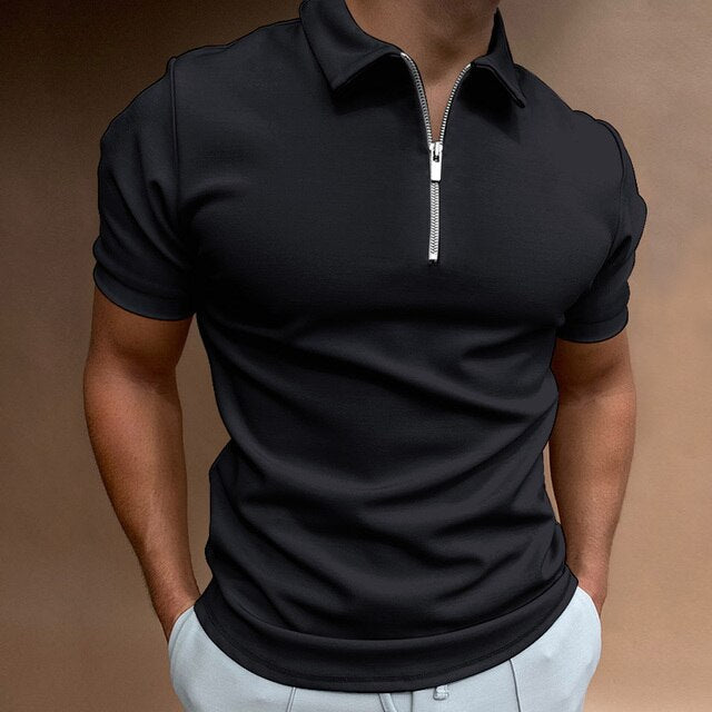 Devako Polo | Poloshirt med lynlås til mænd