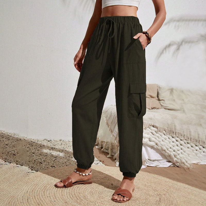 Brittany | Casual Joggers med Snøre og Praktiske Lommer
