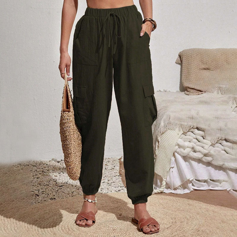 Brittany | Casual Joggers med Snøre og Praktiske Lommer