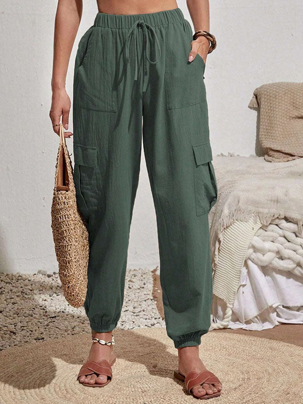 Brittany | Casual Joggers med Snøre og Praktiske Lommer